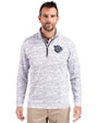 Lehigh Valley IronPigs Cutter & Buck Traverse Recycled Smooth Stretch Mens Big & Tall Camo Quarter Zip Pullover Charcoal Front