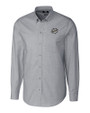 Omaha Storm Chasers Cutter & Buck Stretch Oxford Mens Big and Tall Long Sleeve Dress Shirt Charcoal Mannequin