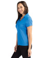 Los Angeles Dodgers Cutter & Buck Daybreak Eco Recycled Womens V-neck Polo Digital Side