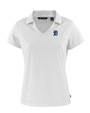 Detroit Tigers Cutter & Buck Daybreak Eco Recycled Womens V-neck Polo White Mannequin