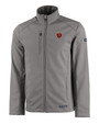 Chicago Bears Historic Cutter & Buck Evoke Eco Softshell Recycled Full Zip Mens Jacket EG_MANN_HG 1