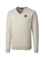 Richmond Flying Squirrels Cutter & Buck Lakemont Tri-Blend Mens V-Neck Pullover Sweater Oatmeal Heather Mannequin