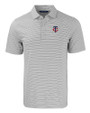 Minnesota Twins Cutter & Buck Forge Recycled Double Stripe Four-Way Stretch Mens Big & Tall Polo Polished/White Mannequin