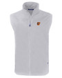 Baltimore Orioles Cutter & Buck Charter Eco Full-Zip Mens Big & Tall Vest Polished Medium Gray Mannequin