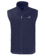 Atlanta Braves Stars & Stripes Cutter & Buck Charter Eco Full-Zip Mens Big & Tall Vest NVBU_MANN_HG 1
