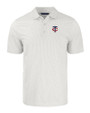 Minnesota Twins Cutter & Buck Pike Eco Symmetry Print Stretch Recycled Mens Big & Tall Polo White/Polished Mannequin