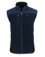 Philadelphia Phillies Cutter & Buck Cascade Eco Sherpa Mens Big and Tall Fleece Vest Navy Blue Mannequin