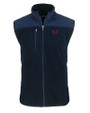 Minnesota Twins Cutter & Buck Cascade Eco Sherpa Mens Big and Tall Fleece Vest Navy Blue Mannequin