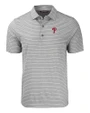 Philadelphia Phillies Cutter & Buck Forge Eco Heather Stripe Stretch Recycled Mens Big & Tall Polo Elemental Grey Heather Mannequin