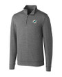 Miami Dolphins Cutter & Buck Shoreline Heathered Quarter Zip Mens Big and Tall Pullover CCH_MANN_HG 