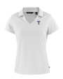 Texas Rangers Stars & Stripes Cutter & Buck Daybreak Recycled Womens V-Neck Polo White Mannequin