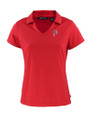 Pittsburgh Pirates Stars & Stripes Cutter & Buck Daybreak Eco Recycled Womens V-neck Polo Red Mannequin