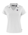 Chicago Cubs Stars & Stripes Cutter & Buck Daybreak Eco Recycled Womens V-neck Polo White Mannequin