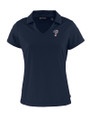 Philadelphia Phillies Stars & Stripes Cutter & Buck Daybreak Eco Recycled Womens V-neck Polo Navy Blue Mannequin