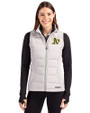 Athletics Cutter & Buck Evoke Hybrid Softshell Recycled Womens Full Zip Vest CONCRETE Front