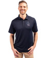 Colorado Rockies Stars & Stripes Cutter & Buck Forge Eco Stretch Recycled Mens Polo Navy Blue Front