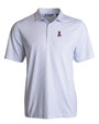 Los Angeles Angels Cutter & Buck Pike Eco Pebble Print Stretch Recycled Mens Polo WH_MANN_HG 1