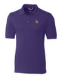 Minnesota Vikings Cutter & Buck Advantage Eco Tri-Blend Pique Mens Big and Tall Polo College Purple Mannequin