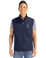 Seattle Mariners Cutter & Buck Charter Eco Recycled Mens Full-Zip Vest Navy Blue Front