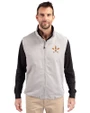 Houston Astros Cutter & Buck Charter Eco Recycled Mens Full-Zip Vest Polished Medium Gray Front
