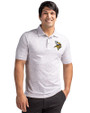 Minnesota Vikings Cutter & Buck Advantage Tri-Blend Space Dye Mens Polo Elemental Grey Front