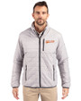 Idaho State Bengals College Vault Cutter & Buck Rainier PrimaLoft®  Mens Big and Tall Eco Insulated Puffer Jacket Polished Medium Gray Front