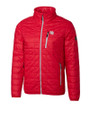 Nebraska Cornhuskers College Vault Cutter & Buck Rainier PrimaLoft®  Mens Big and Tall Eco Insulated Puffer Jacket Red Mannequin