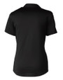 Nebraska Cornhuskers College Vault Cutter & Buck Prospect Eco Textured Stretch Recycled Womens Short Sleeve Polo Black Mannequin Back