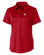 Nebraska Cornhuskers College Vault Cutter & Buck Prospect Recycled Featherlight Stretch Womens Polo Red Mannequin