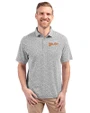 Idaho State Bengals College Vault Cutter & Buck Virtue Eco Pique Botanical Print Recycled Mens Polo Black Front