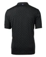 Nebraska Cornhuskers College Vault Cutter & Buck Virtue Eco Pique Tile Print Recycled Mens Big & Tall Polo Black Mannequin Back