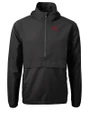 Nebraska Cornhuskers College Vault Cutter & Buck Charter Eco Recycled Mens Anorak Jacket Black Mannequin