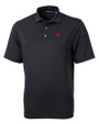 Nebraska Cornhuskers College Vault Cutter & Buck Virtue Eco Pique Recycled Mens Big and Tall Polo Black Mannequin