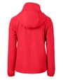Nebraska Cornhuskers College Vault Cutter & Buck Charter Recycled Packable Womens Full Zip Jacket Red Mannequin Back