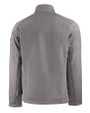 Nebraska Cornhuskers College Vault Cutter & Buck Evoke Softshell Recycled Full Zip Mens Jacket Elemental Grey Mannequin Back