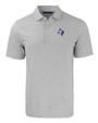 Texas Rangers Cooperstown Cutter & Buck Forge Eco Double Stripe Stretch Recycled Mens Big &Tall Polo POLWH_MANN_HG 1