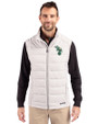 Athletics Cooperstown Cutter & Buck Evoke Hybrid Softshell Recycled Mens Full Zip Vest CONCRETE Front