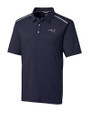 New England Patriots Cutter & Buck Mens Fusion Polo Liberty Navy Mannequin