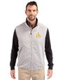 Seattle Mariners Cooperstown Cutter & Buck Charter Eco Full-Zip Mens Big & Tall Vest Polished Medium Gray Front