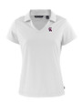 Los Angeles Angels Cooperstown Cutter & Buck Daybreak Eco Recycled Womens V-neck Polo White Mannequin