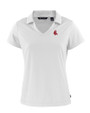 Boston Red Sox Cooperstown Cutter & Buck Daybreak Eco Recycled Womens V-neck Polo White Mannequin