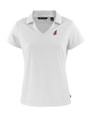Cleveland Indians Cooperstown Cutter & Buck Daybreak Eco Recycled Womens V-neck Polo White Mannequin