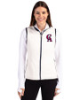 Los Angeles Angels Cooperstown Cutter & Buck Cascade Eco Fleece Womens Vest Shell/Navy Blue Front