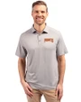 Pittsburgh Pirates Cooperstown Cutter & Buck Forge Recycled Four-Way Stretch Mens Polo Polished Medium Gray Front
