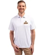 Houston Astros Cooperstown Cutter & Buck Forge Eco Stretch Recycled Mens Polo White Front