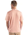 Baltimore Orioles Cooperstown Cutter & Buck Pike Eco Symmetry Print Stretch Recycled Mens Polo White/College Orange Back