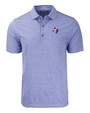 Texas Rangers Cooperstown Cutter & Buck Forge Eco Heather Stripe Stretch Recycled Mens Polo TBH_MANN_HG 1