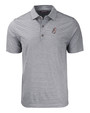 Cincinnati Reds Cooperstown Cutter & Buck Forge Eco Heather Stripe Stretch Recycled Mens Polo BLH_MANN_HG 1