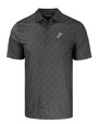 Cincinnati Reds Cooperstown Cutter & Buck Pike Eco Pebble Print Stretch Recycled Mens Polo BL_MANN_HG 1