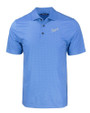 Kansas City Royals Cooperstown Cutter & Buck Pike Eco Tonal Geo Print Stretch Recycled Mens Polo Atlas Light Blue Mannequin